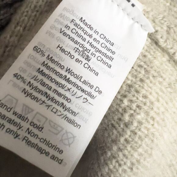 MADEWELL Spencer Knit Cardigan Wool Sweater Coatigan XS Light Gray - Picture 4 of 5